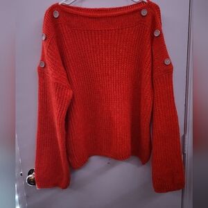 FOBYA Orange Wool sweater